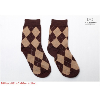 NHIỀU MẪU Tất họa tiết thổ cẩm, chất liệu Polyester cao cấp, tất công sở
