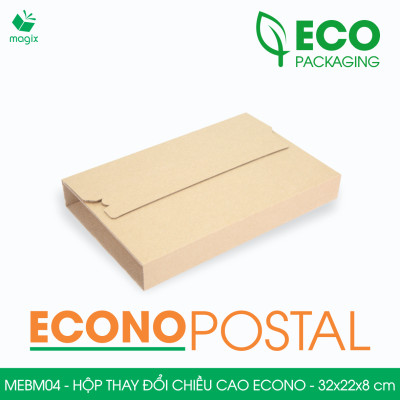 MEBM04 - 32x22x8 cm - 20 hộp carton thay đổi chiều cao siêu tiết kiệm - Hộp đóng sách, hộp gói hàng