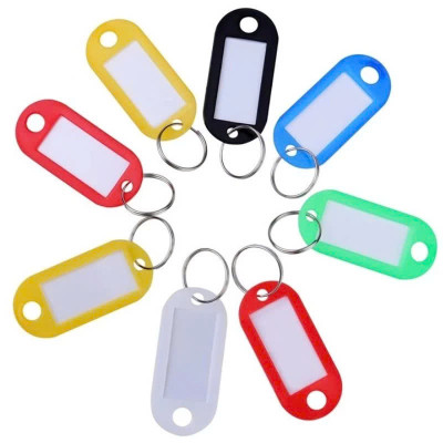 Combo 10 Thẻ Ghi Nhớ Nhãn Tag Name Gắn Móc Chìa Khóa Đánh Dấu Hành Lý Vali 5cmx2.2cm