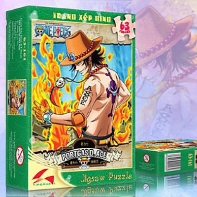Tranh xếp hình Tia Sáng Portgas D.Ace ( 63 mảnh)