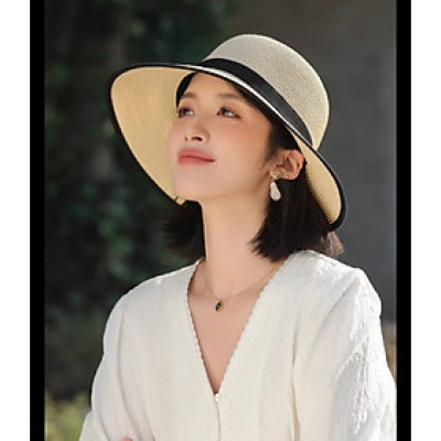 Nón mũ rộng vành nữ đi biển che nắng chồng UV với chất liệu cói thoáng mát #nonrongvanh #murongvanh #noncoi #mucoi #nondibien #mudibien #nonchongnanh #muchongnang #nondep #mudep dona24100101 