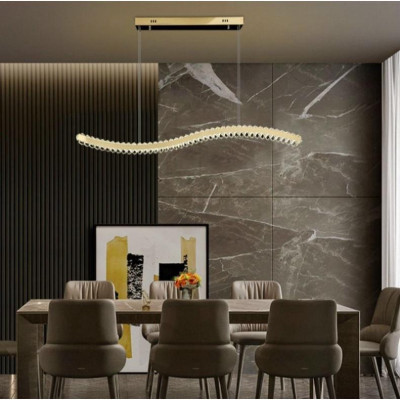 Đèn thả bàn ăn phale dài yêu cầu luxury K9, đèn decor hiện đại DT