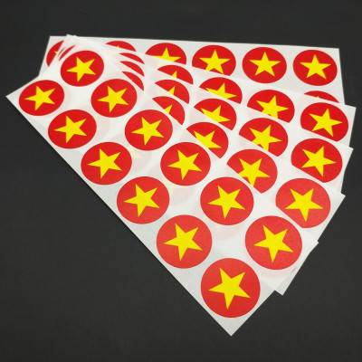 Bộ 5 Sticker Hình Lá Cờ Việt Nam - HFP 2