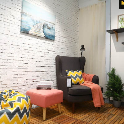 Vỉ gỗ lót sàn trong nhà và ngoài trời PLANTER 12 nan màu nâu vàng  | Index Living Mall -  Phân phối độc quyền tại Việt Nam