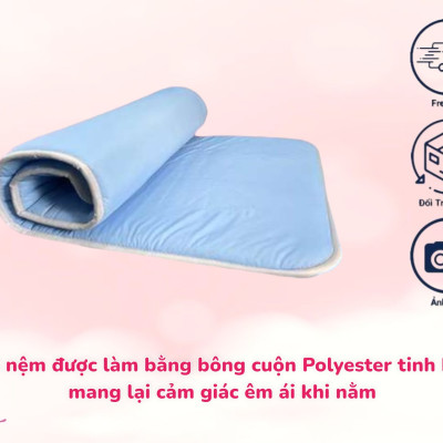 SALE SỐC NỆM VĂN PHÒNG- ĐỆM NGỦ VĂN PHÒNG CHỐNG THẮM NƯỚC 75 X 180 X 3CM ( GIAO MÀU NGẪU NHIÊN )