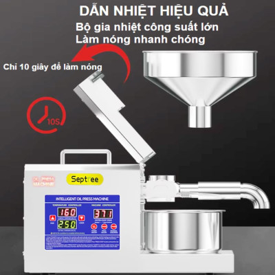 Máy ép dầu ăn thực vật thế hệ mới thương hiệu Mỹ Septree K39 - Công suất 1350W - Hàng chính hãng (Bảo Hành 1 Năm)