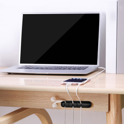 Kẹp Dán Cố Định Dây Cáp KitAcoom, Đế Kẹp Dây Sạc Điện Thoại, Dây Tai Nghe, Cáp Chuột Máy Tính - Hàng Chính Hãng