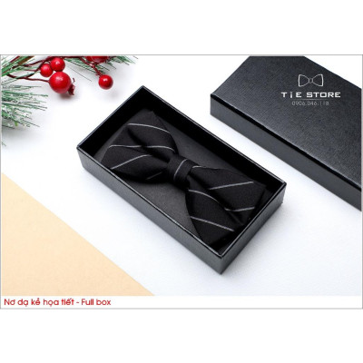 NHIỀU MẪU Nơ Đeo Cổ Nam Chú Rể Chất Dạ Kẻ Cao Cấp, Nơ Nam Đẹp, Nơ MC Ca Sỹ -  Full box