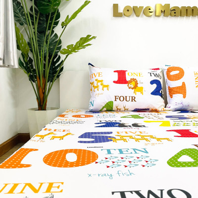 Ga chống thấm 3 lớp Cotton + TPU + Nano vải mềm mại thoáng mát, không nóng LoveMama