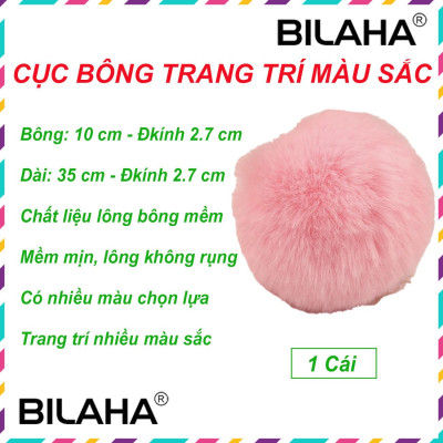 Cục bông trang trí nhiều màu sắc (tùy chọn màu) (Hàng Chính Hãng)