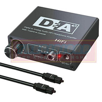 Hifi dac Amp Kỹ Thuật Số Sang Analog Bộ Chuyển Đổi Âm Thanh RCA 3.5 Mm Bộ Khuếch Đại Tai Nghe Toslink Quang Đồng Trục - Hàng Nhập Khẩu