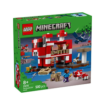 Đồ Chơi Lắp Ráp Ngôi Nhà Của Những Chú Bò Nấm LEGO MINECRAFT 21270 (500 chi tiết)