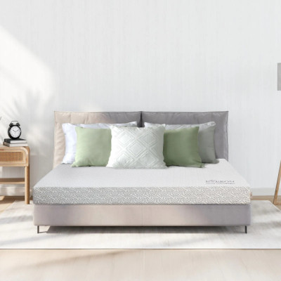 Nệm cao su thiên nhiên than hoạt tính cao cấp Everon Natural Charcoal Latex Cool- Khử mùi, kháng khuẩn - Bảo hành 15 năm.