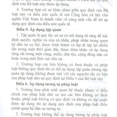 Bộ Luật Dân Sự  Nước Cộng Hòa Xã Hội Chủ Nghĩa Việt Nam (Có Hiệu Lực Thi Hành Từ Ngày 01/01/2017)