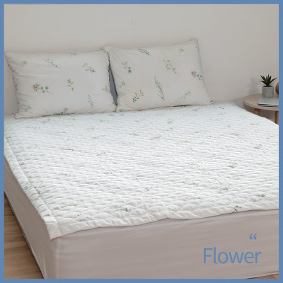 Tấm Bảo Vệ Nệm Arize Vải Microfiber Flower Beige 1.1mx2.1m, 1.6mx2.1m, 1.8x2.1m