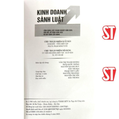 Sách - Kinh Doanh Sành Luật (Ứng Dụng Luật Doanh Nghiệp Năm 2020, Sửa Đổi, Bổ Sung Năm 2022 Và Quy Định Liên Quan) - NXB Chính Trị Quốc Gia