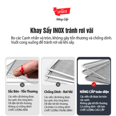 Máy sấy thực phẩm chuyên nghiệp dung tích 16.2 lít, 8 khay Thương hiệu Mỹ cao cấp Septree DBC-08A01 - Hàng Nhập Khẩu (BH 1 NĂM)