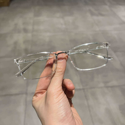 Kính gọng Mắt vuông form nhỏ trong suốt