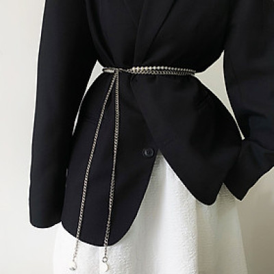 Thắt lưng mix chain ngọc trai belt váy xích đeo quần phụ kiện giới trẻ hot trend đa phong cách mới new fashion top thịnh hành