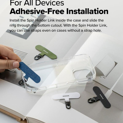 Miếng Spin Ringke Holder Link nhiều màu (dùng cho Holder Link Strap) - Hàng Chính Hãng