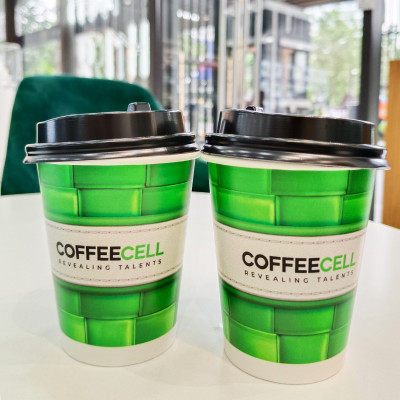 Bộ Cốc Giấy Tiện Lợi Coffeecell (Màu Xanh Lá) - COFFEECELL - Chất liệu cao cấp, Chịu được nước nóng & lạnh, Kiểu dáng sang trọng - Hàng Chính Hãng