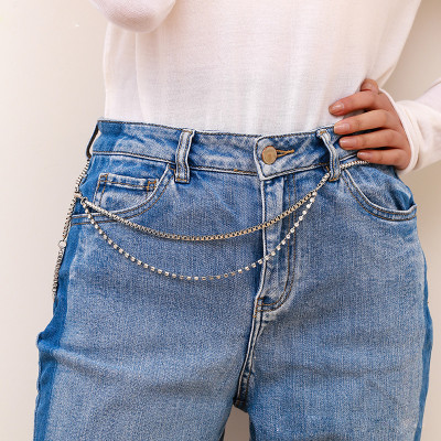 Dây thắt lưng titan unisex cá tính nam nữ bản nhỏ 2 tầng layer phong cách đường phố street style Âu Mỹ