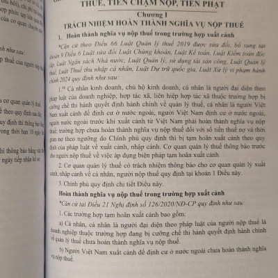 Sách Chỉ Dẫn Áp Dụng Luật Kế Toán sửa đổi, bổ sung 2024 - Và Những Quy Định Mới Trong Công Tác Quản Lý Thuế Áp Dụng Trong Các Loại Hình Doanh Nghiệp (V2558T)