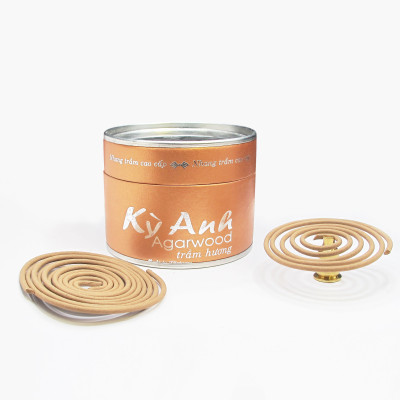 Nhang khoanh trầm hương Kỳ Anh NV04-30 khoanh-Cháy đến 3-4 giờ-Nhang Trầm Kỳ Anh dòng cao cấp