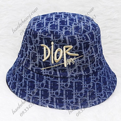 Nón tai bèo vành cụp 7cm mũ bucket thêu chữ vải dệt cotton cao cấp có may tem phía trong phù hợp cho nữ