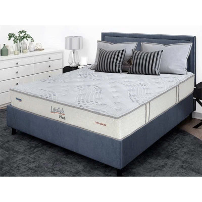 Nệm Lò Xo Túi 1 Sợi Dunlopillo LifeStyle Plush Nâng ,Đỡ Cột Sống Chống Thấm Kháng Khuẩn- Độ cao 25cm