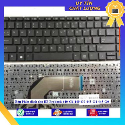 Bàn Phím dùng cho HP Probook 440-G1 440-G0 445-G1 445-G0  - Tốt Ko khung Có Led - Hàng Nhập Khẩu New Seal