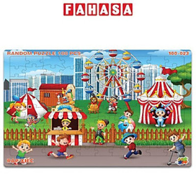 Tranh Xếp Hình A3 100 Mảnh Ghép - Rạp Xiếc - Minh Châu 100-023