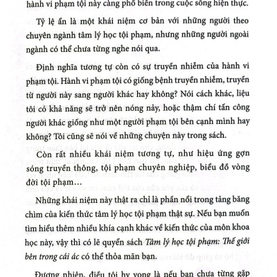 Phân Tích Tâm Lý Tội Phạm - Thế Giới Bên Trong Cái Ác