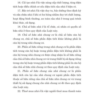 Luật Nhà ở năm 2023 (Song ngữ Việt - Anh) - The 2023 Housing Law (Vietnamese - English)