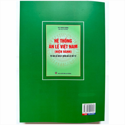 Sách Hệ Thống Án Lệ Việt Nam – Từ Án Lệ số 01 đến Án Lệ số 72 (V2481TP)