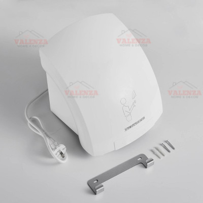 Máy sấy tay tự động cảm ứng hồng ngoại sấy nóng khô nhanh, công suất 1800W-Hàng chính hãng