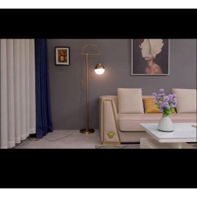 Đèn cây đứng, đèn decor phòng tiếp khách uy quyền - tặng bóng led