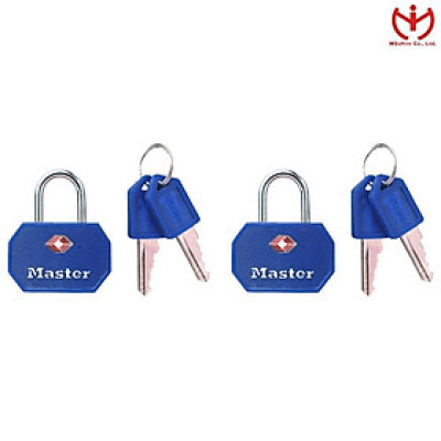 Bộ 2 ổ khóa vali TSA Master Lock 4681 TBLR dùng chung chìa - MSOFT