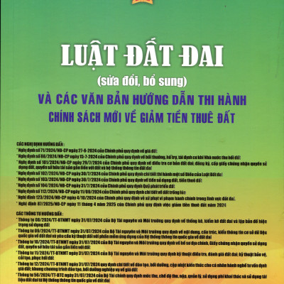 Tổng Hợp Luật Đất Đai Và Các Nghị Định, Thông Tư Hướng Dẫn Thi Hành