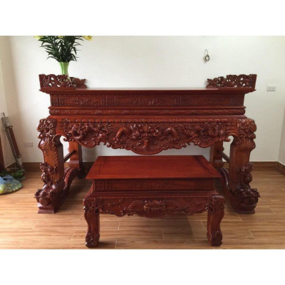 Sập Thờ Tứ Linh Gỗ Gụ