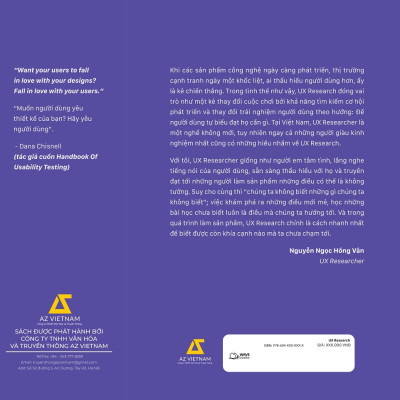 Cuốn sách: UX RESEARCH-Thấu Hiểu Người Dùng, Ung Dung Chiến Thắng