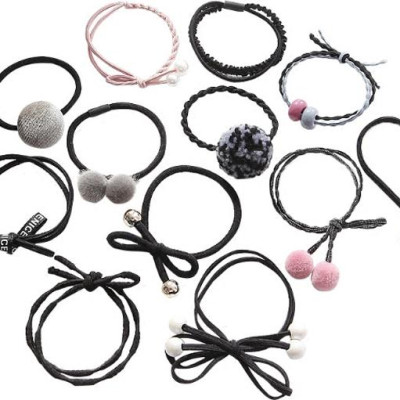 Sét 12 dây buộc tóc xuất Hàn loại tốt HD03