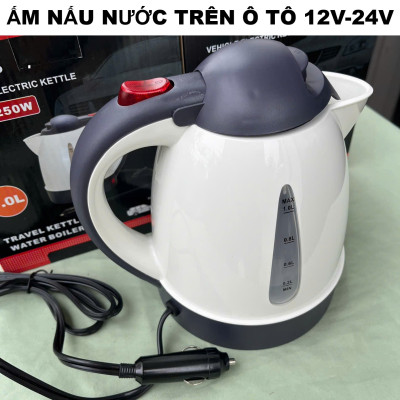 ẮM Đun Nước Sôi Cho Ô Tô 12V/24V Siêu Nhanh – Pha Mì, Pha Trà, Cà Phê Rất Dễ Dàng Khi Đi Đường VÒI PHUN NƯỚC