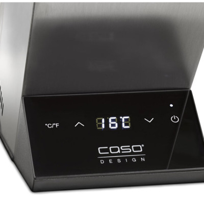 Máy Ướp Lạnh Rượu Caso WineCase One Inox Cao Cấp, Thiết Kế Sang Trọng, Vỏ Hợp Kim, Màn Hình LED Cảm Ứng, Công Suất 72W - Hàng Nhập Khẩu Đức