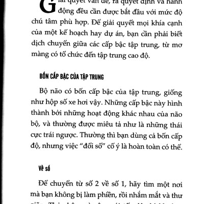 Tập Trung Tâm Trí, Suy Nghĩ Thông Minh, Quyết Định Sáng Suốt