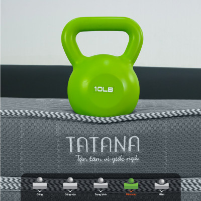 Nệm Cao Su Tổng Hợp Vải Gấm Lạnh Tatana Dạng Gấp 3, Nâng Đỡ Cơ Thể, Xếp Gọn Tiện Lợi, Bảo Hành 10 Năm