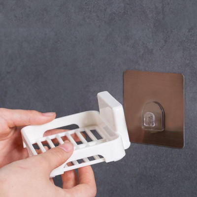 Khay Nhựa Để Xà Bông Dán Tường Với Miếng 3M Dính Siêu Chắc, Phong Cách Hiện Đại, Không Khoan Đục, Tiện Dụng Trong Gia Đình. Taky Home 4040