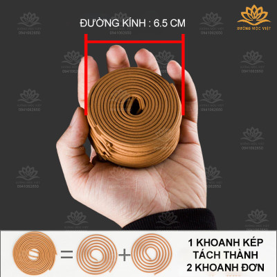 Nhang Khoanh Trầm Hương Tự Nhiên Sạch - 100% Organic Giúp Tinh Thần Thư Giãn, Giảm Căng Thẳng Với Hương Thơm Dịu Nhẹ (100G)