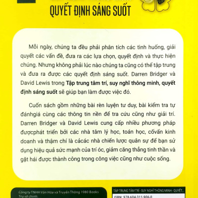 Tập Trung Tâm Trí, Suy Nghĩ Thông Minh, Quyết Định Sáng Suốt