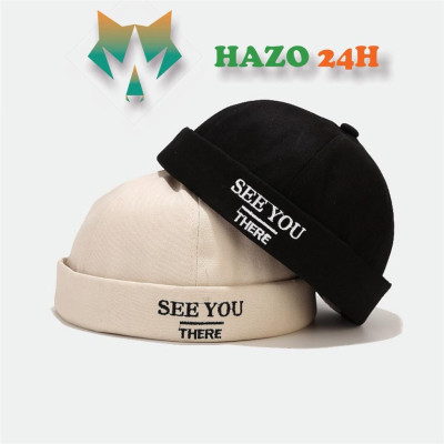Nón beanie vành tròn Mũ tròn Miki Hat thêu chữ See You 404 phong cách Hiphop Ulzzang form unisex nam nữ